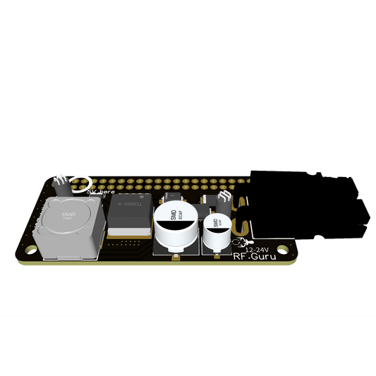 PowerPole Power Supply HAT for Raspberry Pi Zero (12-24V)