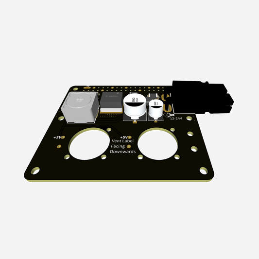 PowerPole Power Supply HAT for Raspberry Pi 12-24V