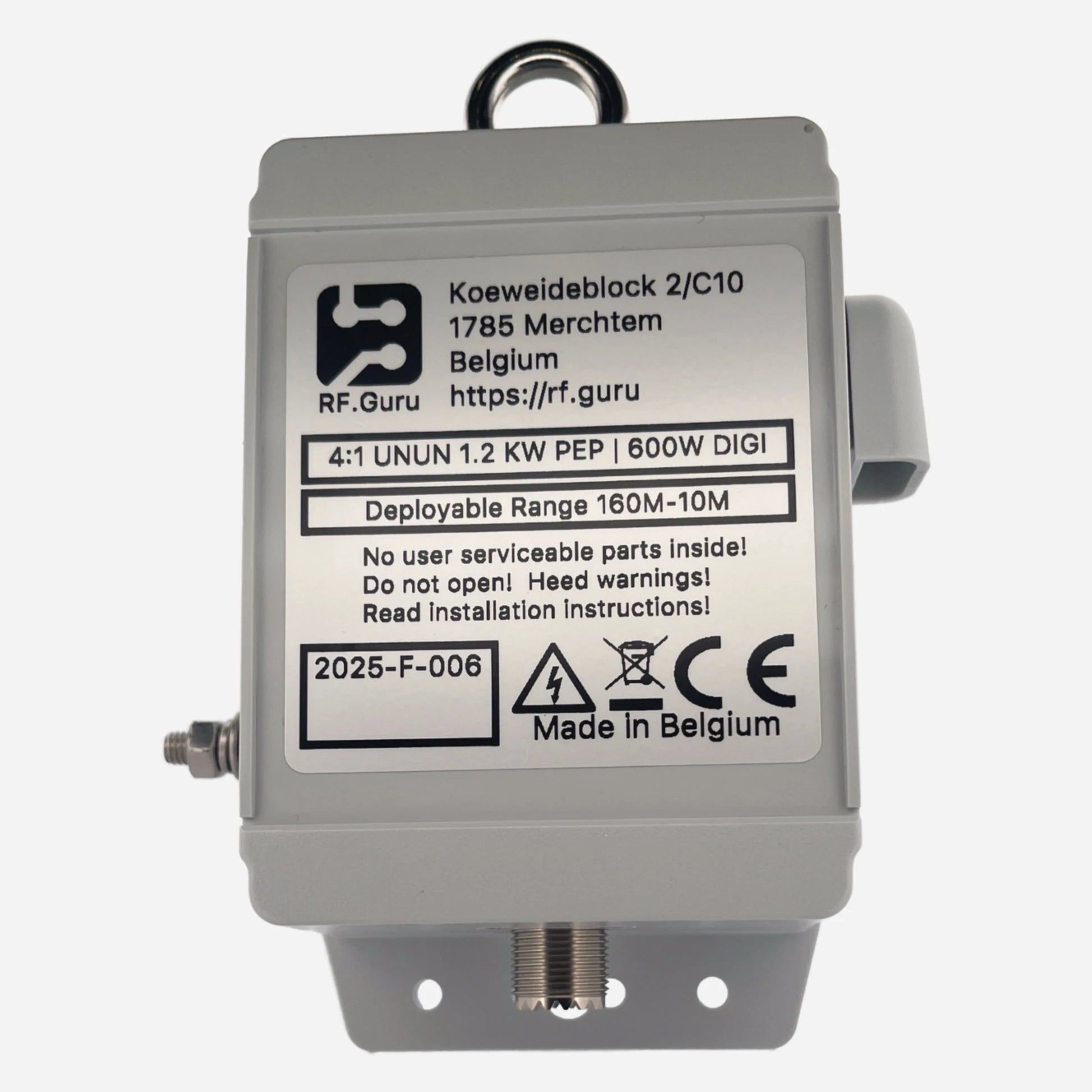 4:1 UNUN 2.4kW ICAS 160-10M