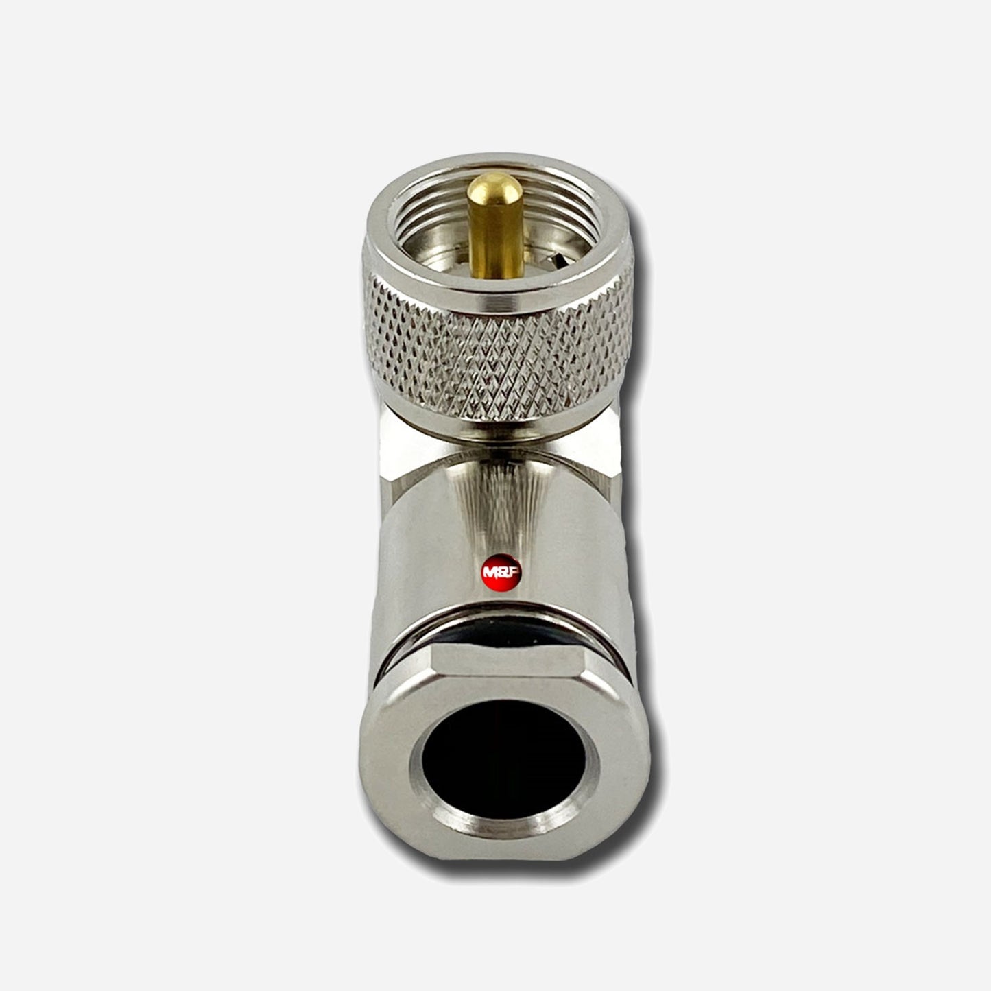 C.UHF.BROAD50-M90 | UHF PL-259 Right Angle Connector (10mm | .400")