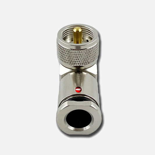 C.UHF.BROAD50-M90 | UHF PL-259 Right Angle Connector (10mm | .400")