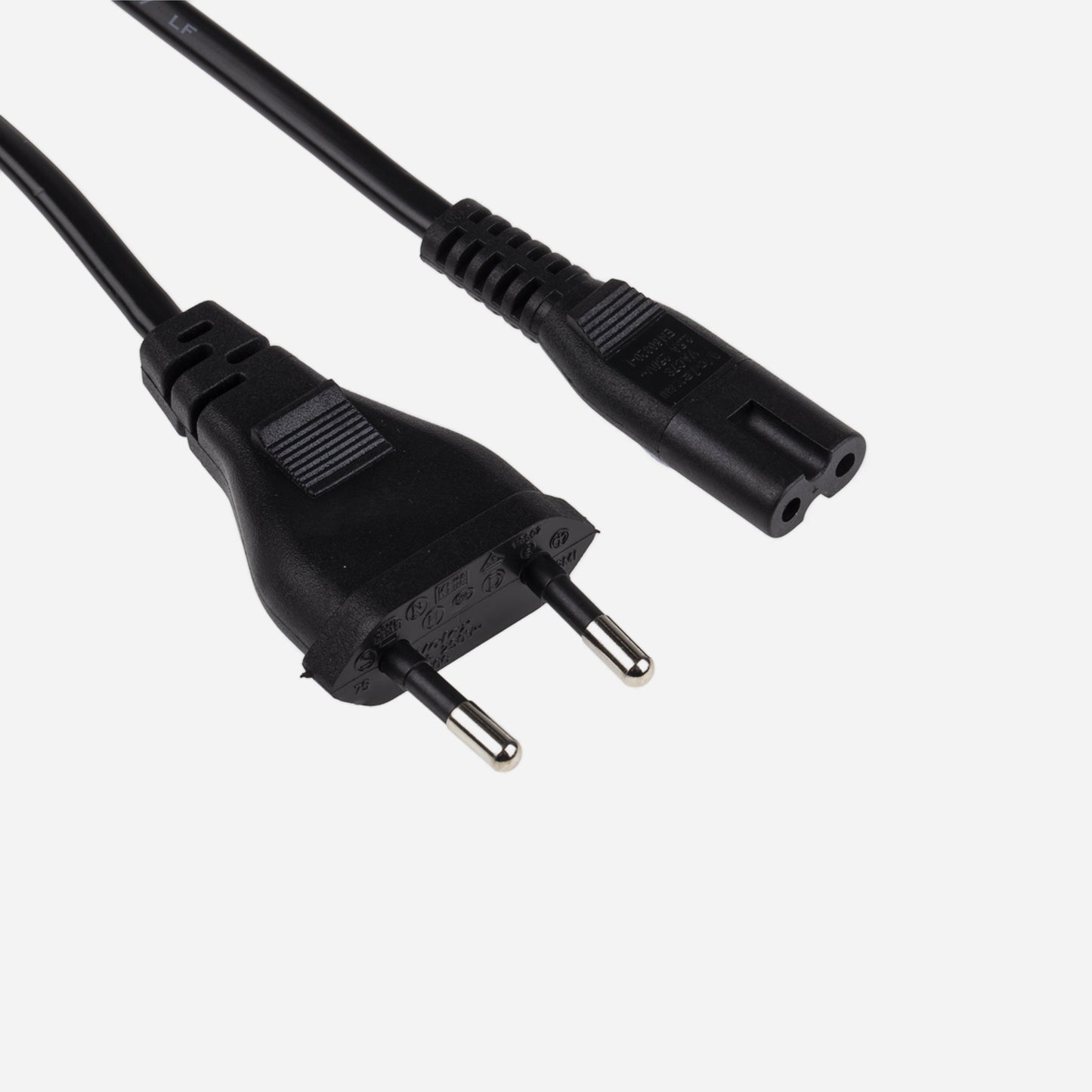 RS PRO Power cord, C7 to Europlug (CEE 7/16), 2.5 A, 250 V, 1.8m