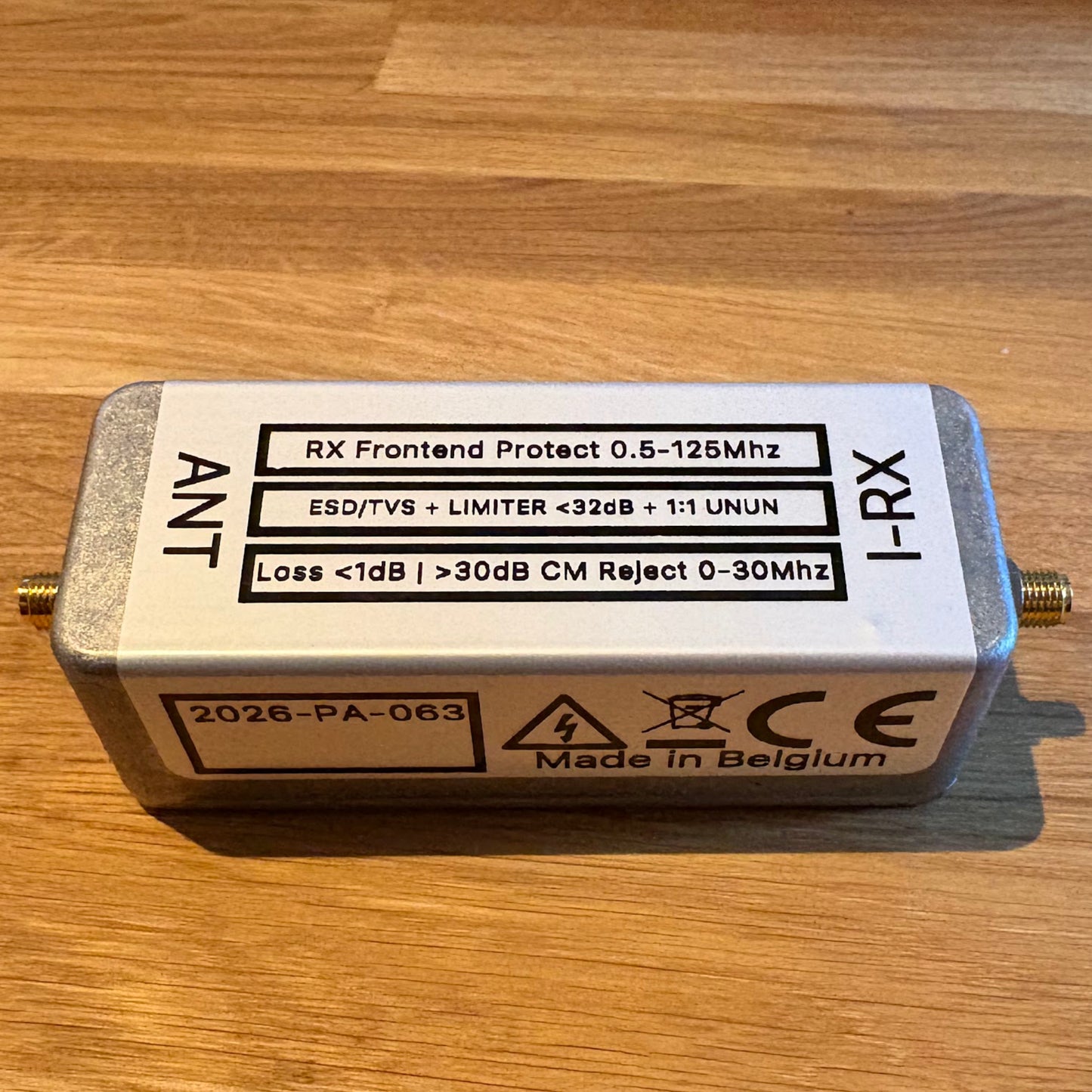 RX Frontend Protector – Galvanic Isolator & RF Limiter (0.5MHz - 125 MHz)