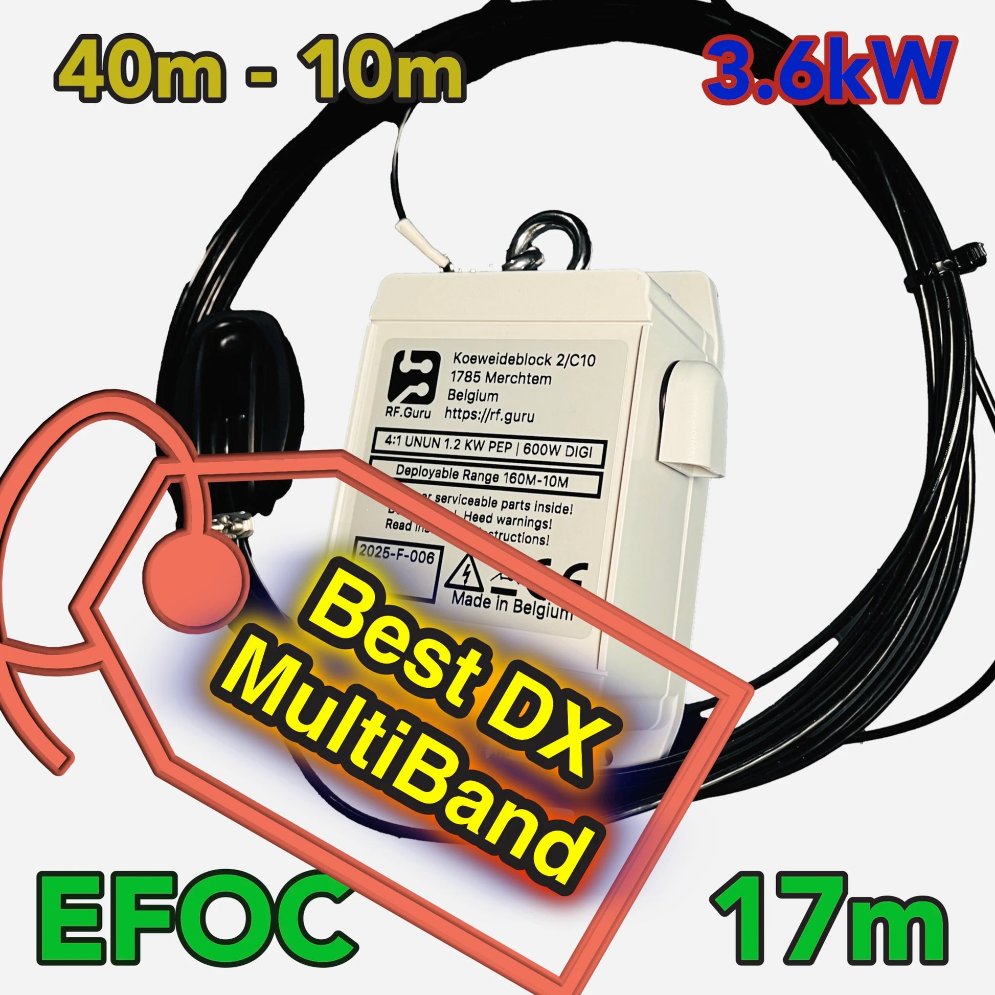 EFOC17 3.6kW ICAS 40-10M 8M Wire