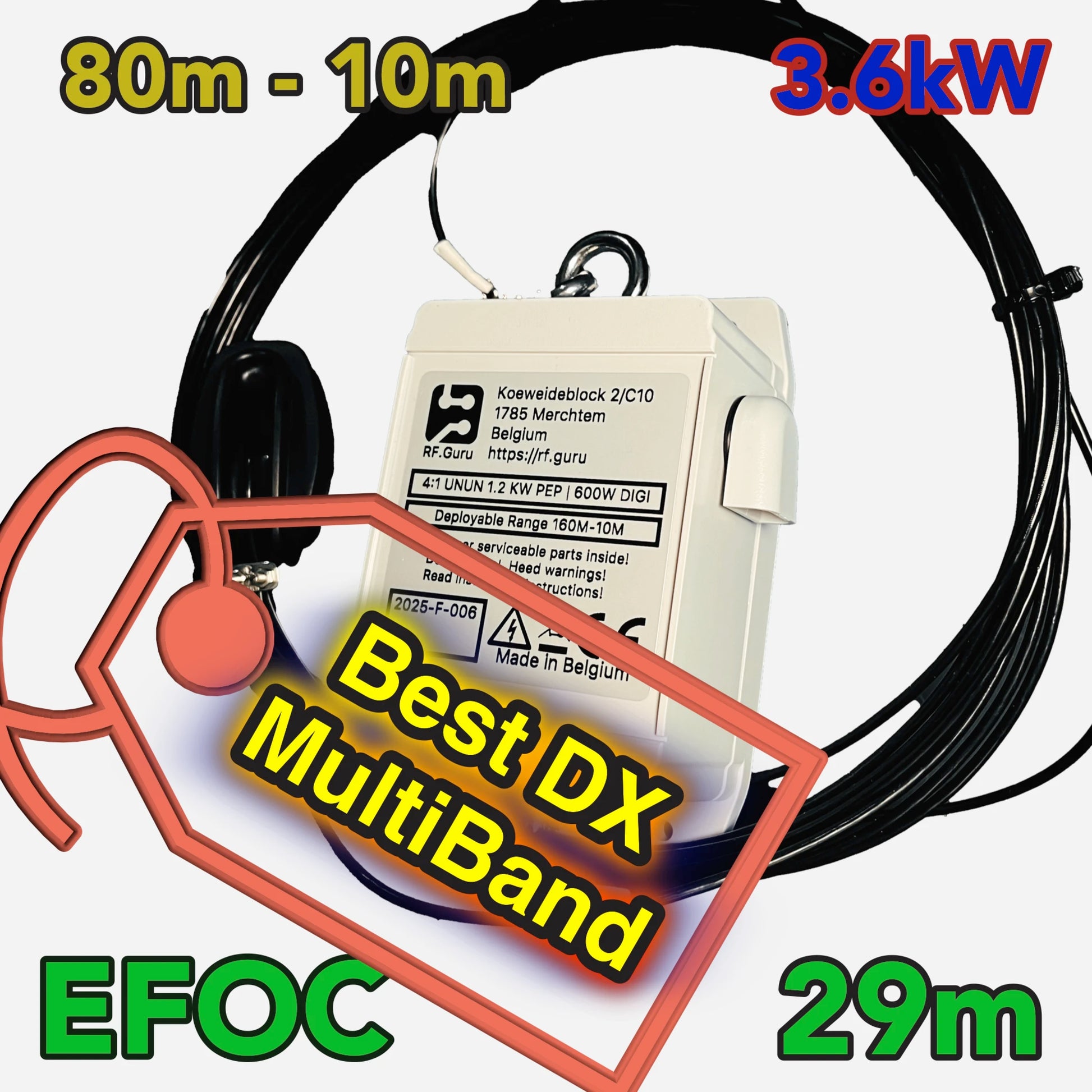 EFOC29 3.6kW ICAS 80-10M 8M Wire