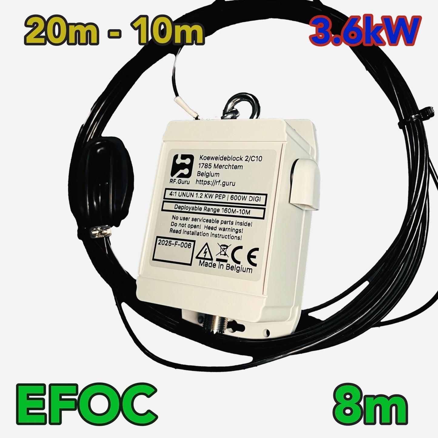 EFOC8 3.6kW ICAS 20-10M 8M Wire
