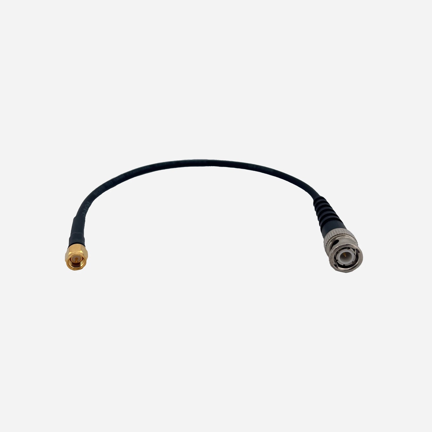 SMA to BNC coaxial cable for connecting the EchoTracer active E-probe to receivers or other RF equipment.