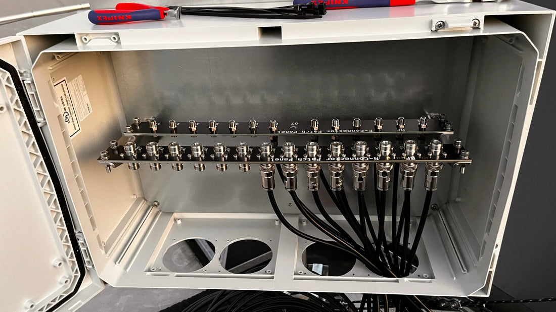 Outside Patch Panel Spring Cleanup: Upgrading Our Antenna Test Roof with a Patch Panel Sys