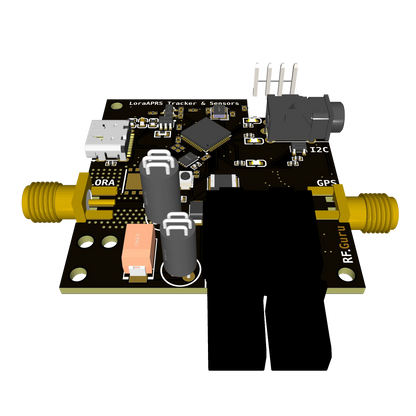 Exposed bottom view of the 2023-PA-521 PCB, displaying additional circuitry and soldering details.