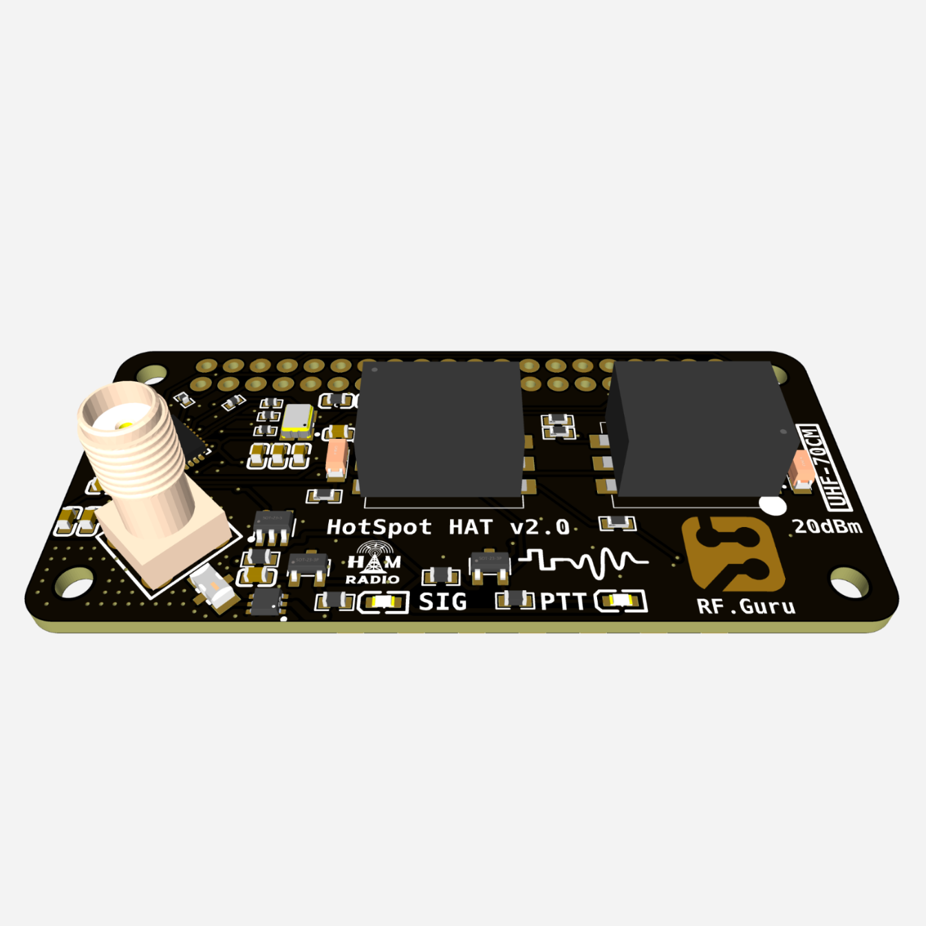 2025-P-041-U | SVXLink Analog HotSPOT2 70cm 100mW UHF PCB