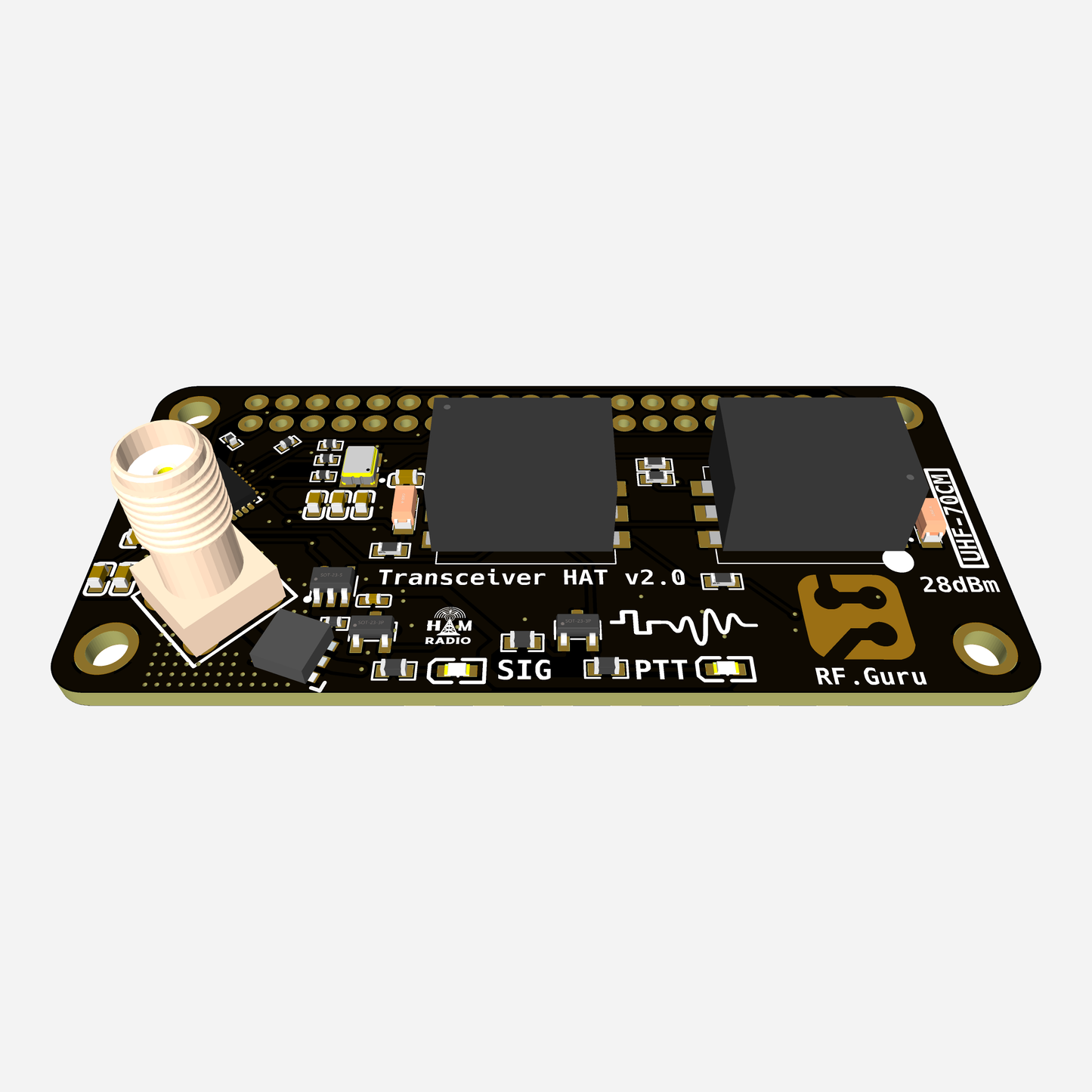 SVXLink Analog Transceiver2 70cm 500mW UHF PCB