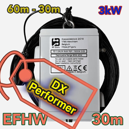 EndFed HalfWave DualBand 6030 3kW