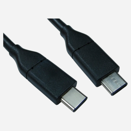 USB Cable, Male USB Type C to Male USB Type C, Black 0.5m