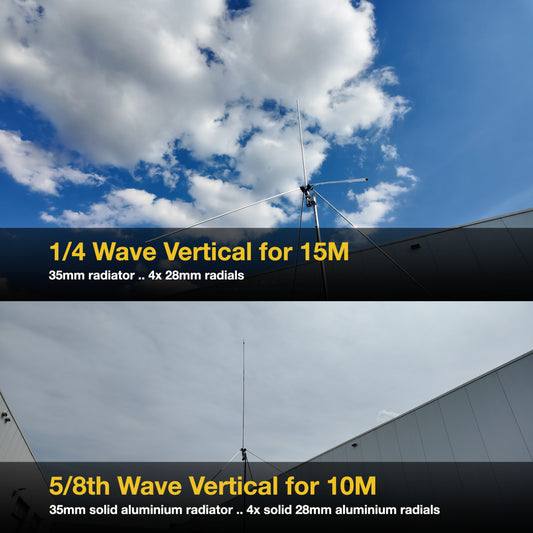 6kW VertiCore ¼λ – 5/8λ 4M 6M 10M 12M 15M 17M 20M