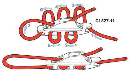 CL827-11AN | Mastrant Aero Cleat Tensioner 4-6 mm aluminium