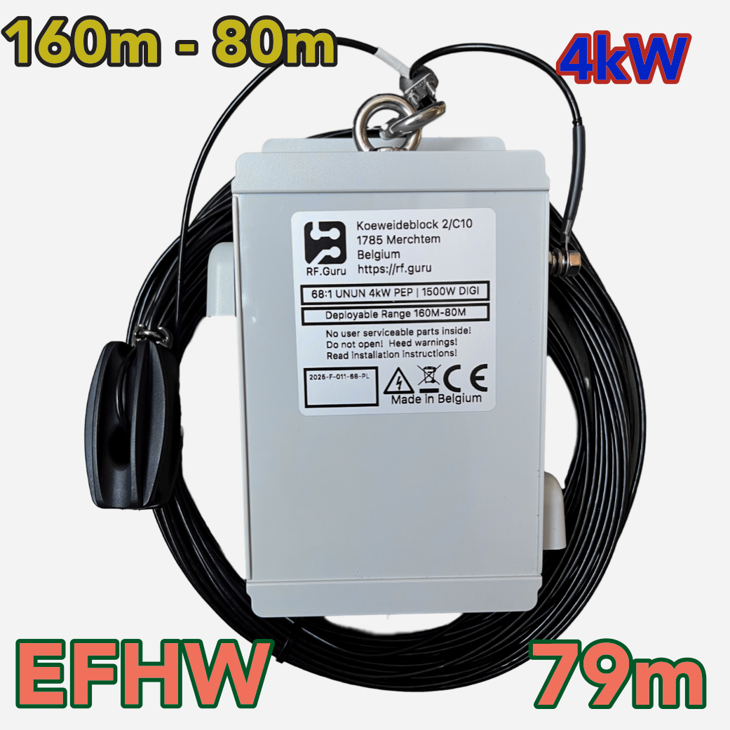 2024-EFHW16080-4000 | 4kW End-fed Half-wave 160M 80M