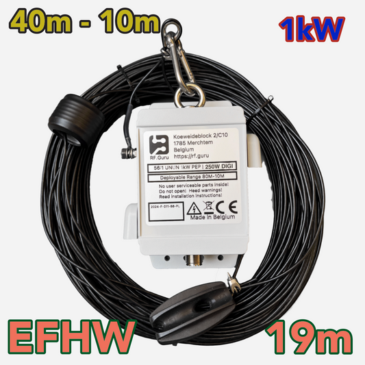 2024-EFHW4010-1000 | 1kW End-fed Half-wave 40M 20M 15M 10M