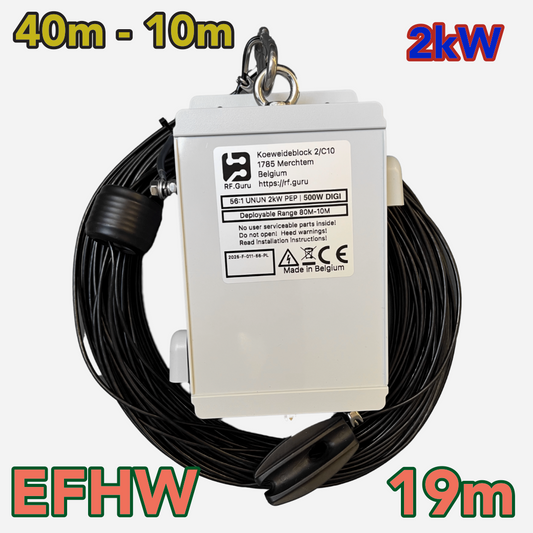 2024-EFHW4010-2000 | 2kW End-fed Half-wave 40M 20M 15M 10M