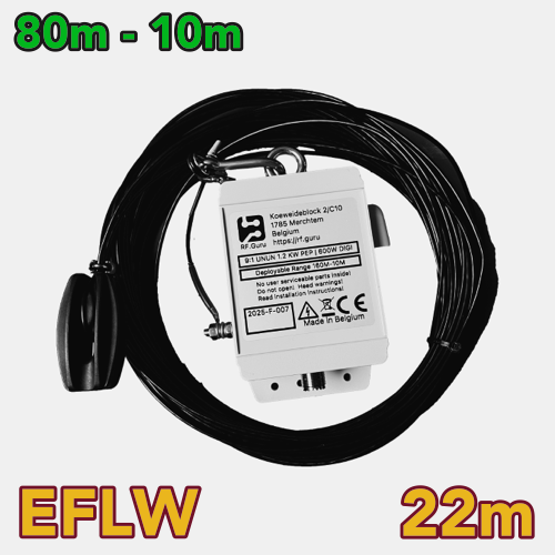 2025-F-007-22 | 1.2kW End-fed Long Wire EFLW 80M 60M 40M 30M 20M 17M 15M 12M 10M