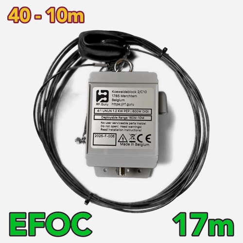 2025-F-006-17 | 1.2kW End-fed Off-Center EFOC 40M 30M 20M 17M 15M 12M 10M