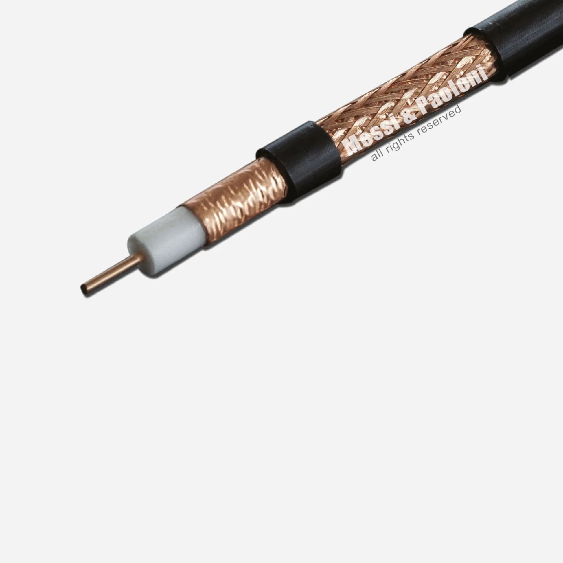 75-ohm coaxial cable designed for outdoor use, ensuring low-loss signal transmission in the OctaLoop antenna system.